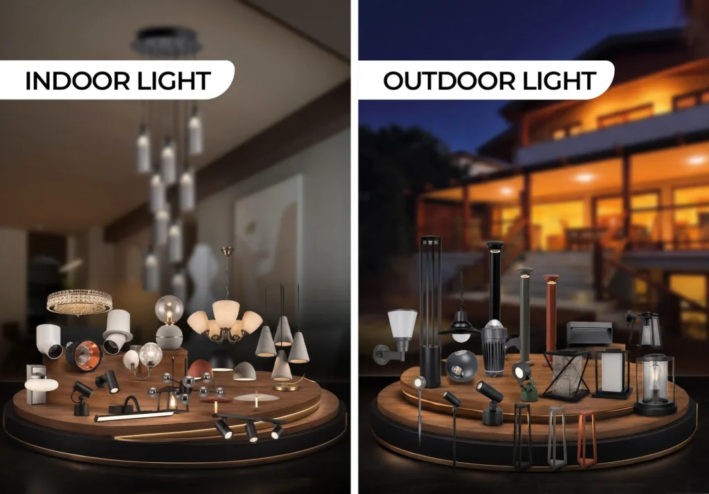 Indoor vs Outdoor Lighting_ How to Choose the Right Lights for Your Space